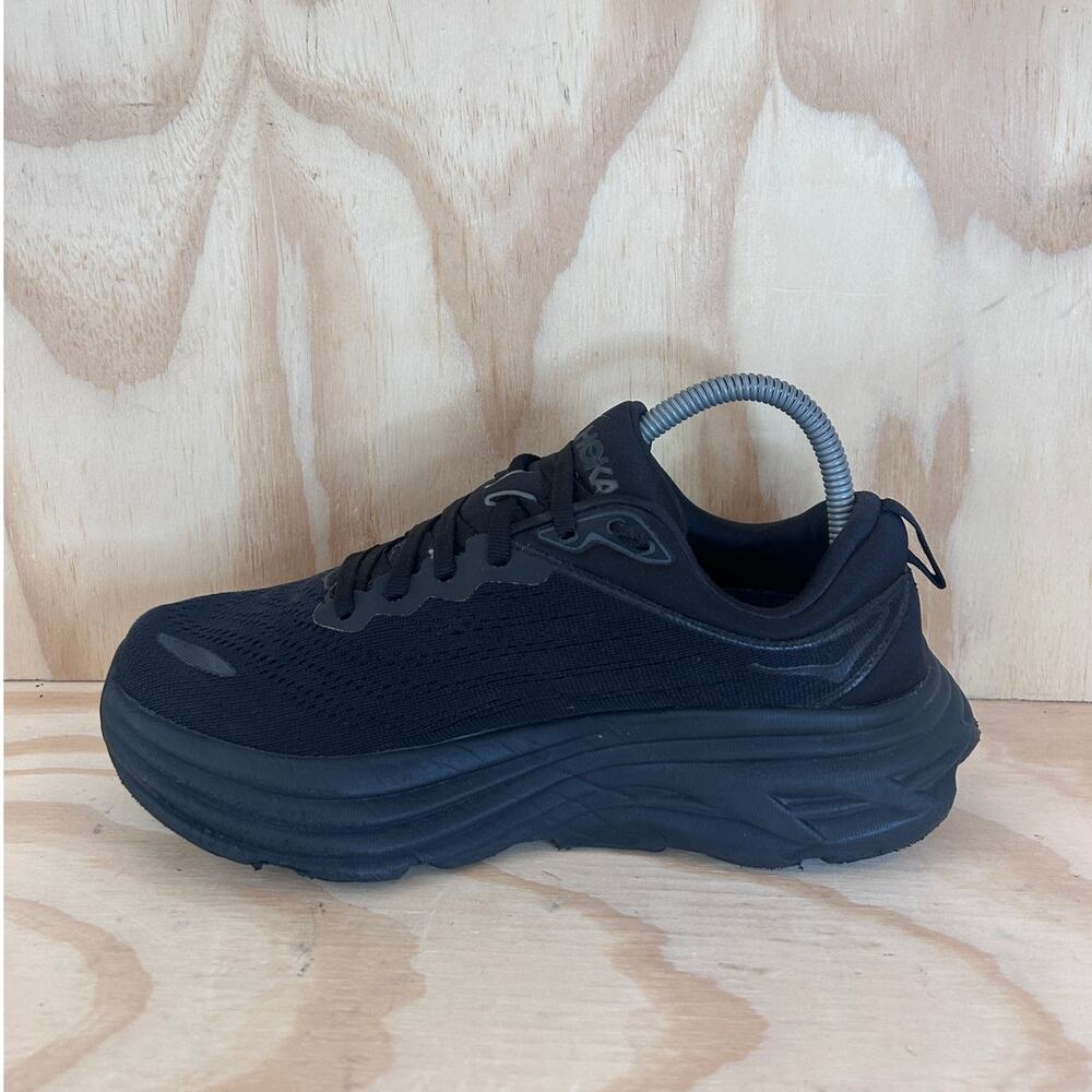 Hoka One One - Bondi 8 - Running Shoes - Black - Women's - 7.5B - 1127952 BBLC - Picture 4 of 9